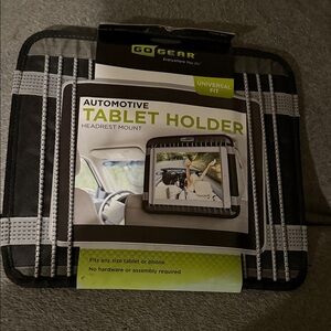 Black and Gray Tablet Holder